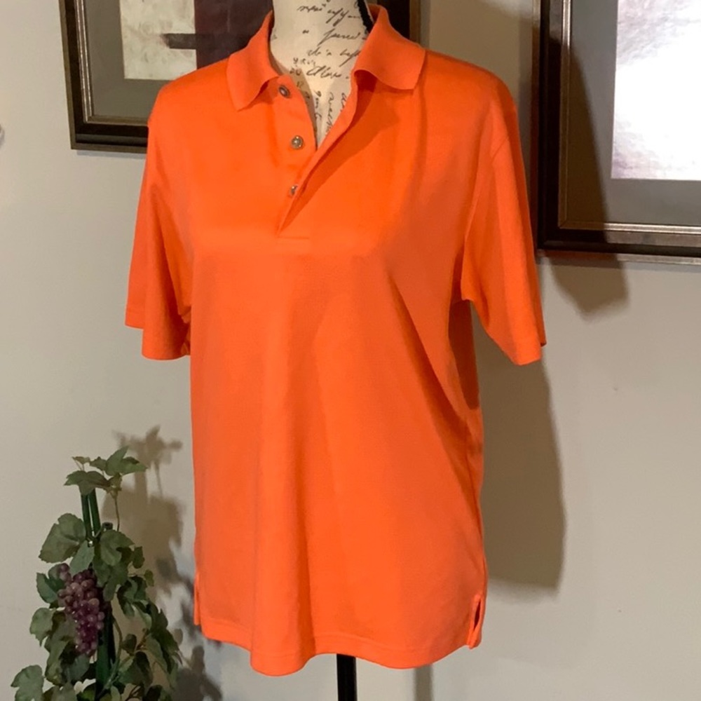 NEW Never worn Grand Slam AirFlow Polo Golf Shirt Coral/Orange Size Small